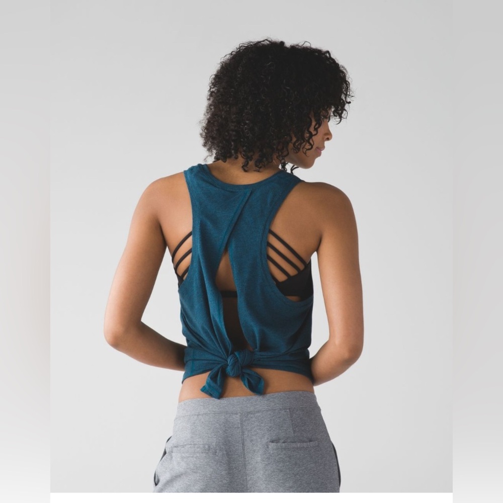 Lululemon All Tied Up Tank Heathered Alberta Lake 4